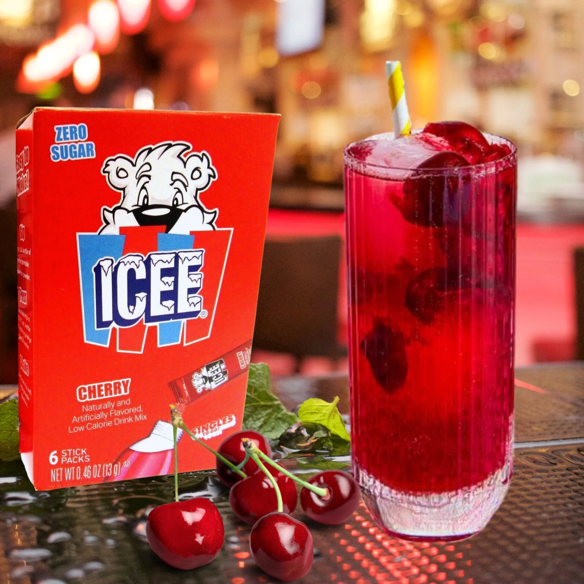Zero Sugar Icee Cherry Drink Mix Singles